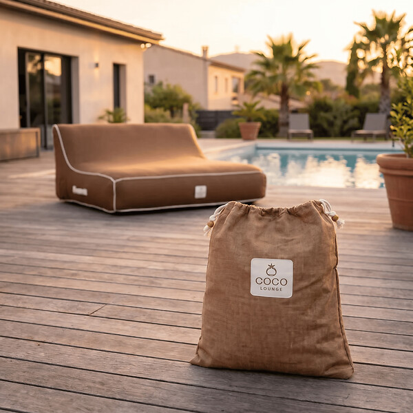COCO LOUNGE - Canapé de jardin gonflable ALIZÉ Collection Moka - chocolat - large