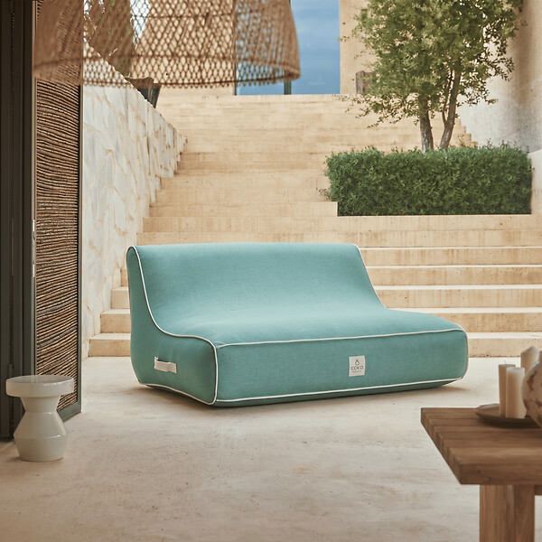 COCO LOUNGE - Canapé de jardin gonflable ALIZÉ Collection Soge - vert d'eau - large