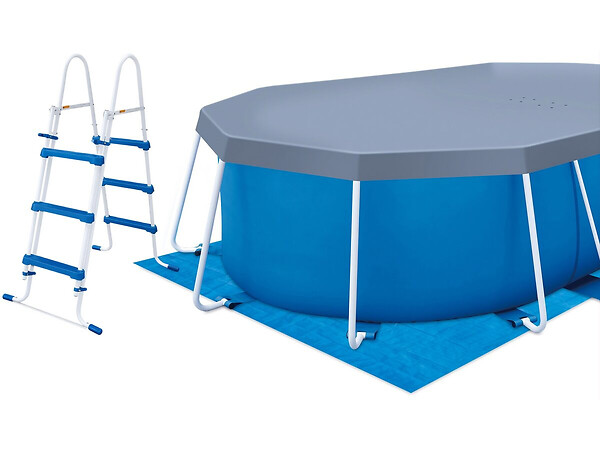 HABITAT ET JARDIN - Piscine tubulaire Ovale "Tina" - 4,88 x 3,05 x 1,07 m - large