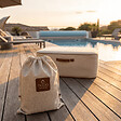 COCO LOUNGE - Pouf de jardin gonflable NUMA Collection Aloha - blanc cassé - vignette