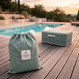 COCO LOUNGE - Pouf de jardin gonflable NUMA Collection Soge - vert d'eau - vignette