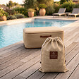 COCO LOUNGE - Pouf de jardin gonflable NUMA Collection Boho - couleur toile de jute - vignette