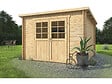 HABITAT ET JARDIN - Abri de jardin en bois monopente "Rowan" - 9,5 m² - 28 mm - Beige - vignette