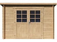 HABITAT ET JARDIN - Abri de jardin en bois monopente "Rowan" - 9,5 m² - 28 mm - Beige - vignette