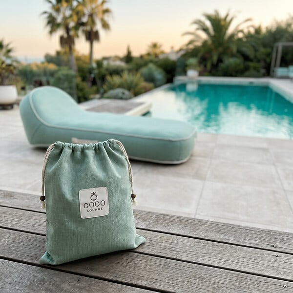 COCO LOUNGE - Transat gonflable PALMA Collection  Soge - vert d'eau - large