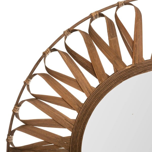 ATMOSPHERA - Grand Miroir mural en Bambou D 93 cm - large