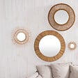 ATMOSPHERA - Grand Miroir mural en Bois de Sapin D 83 cm - vignette