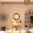 ATMOSPHERA - Grand Miroir mural en Bois de Sapin D 83 cm - vignette