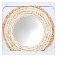 ATMOSPHERA - Miroir mural Tressé naturel D 67 cm - vignette