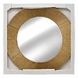ATMOSPHERA - Grand Miroir mural en Métal Doré D 90 cm - vignette