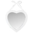 ATMOSPHERA - Miroir mural Coeur en Bois avec Ruban 40 x 40 cm - vignette