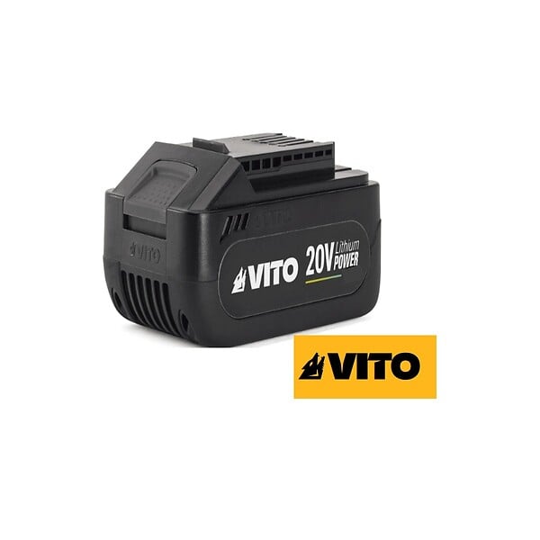 VITO - Coupe Bordure sans fil 20V + Batterie lithium 4AH + Chargeur + Jeu de 20 lames coupantes VITO - large