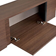 HABITAT ET JARDIN - Meuble TV en bois "Onera" - 180 x 30 x 50 cm - Noyer / Noir - vignette