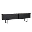 HABITAT ET JARDIN - Meuble TV en bois "Onera" - 180 x 30 x 50 cm - Bois Noir / Noir - vignette