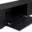 HABITAT ET JARDIN - Meuble TV en bois "Onera" - 180 x 30 x 50 cm - Bois Noir / Noir - vignette