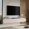 HABITAT ET JARDIN - Meuble TV en bois "LUM1" - 180 x 31 x 29 cm - Crème - vignette