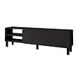 HABITAT ET JARDIN - Meuble TV en bois "River" - 150 x 31.4 x 48.2 cm - Anthracite - vignette