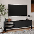 HABITAT ET JARDIN - Meuble TV en bois "River" - 150 x 31.4 x 48.2 cm - Anthracite - vignette