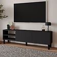 HABITAT ET JARDIN - Meuble TV en bois "River" - 150 x 31.4 x 48.2 cm - Anthracite - vignette