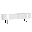HABITAT ET JARDIN - Meuble TV en bois "Onera" - 180 x 30 x 45 cm - WhiteBlack - vignette