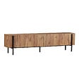 HABITAT ET JARDIN - Meuble TV en bois "Nexus" - 180 x 30 x 45 cm - Pin Atlantique / Noir - vignette