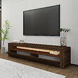 HABITAT ET JARDIN - Meuble TV en bois "Bati" - 150 x 36 x 46 cm - Marron - vignette