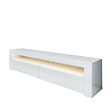 HABITAT ET JARDIN - Meuble TV en bois "Bati" - 150 x 36 x 46 cm - Blanc - vignette