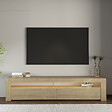 HABITAT ET JARDIN - Meuble TV en bois "Bati" - 150 x 36 x 46 cm - Beige - vignette