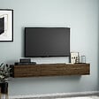 HABITAT ET JARDIN - Meuble TV en bois "Terra" - 31 x 180 x 26 cm - Noyer - vignette
