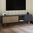 HABITAT ET JARDIN - Meuble TV en bois "Ravello" - 150 x 30 x 45 cm - Marron - vignette