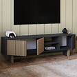 HABITAT ET JARDIN - Meuble TV en bois "Ravello" - 150 x 30 x 45 cm - Marron - vignette