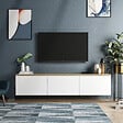 HABITAT ET JARDIN - Meuble TV en bois "Neon" - 160 x 32 x 35 cm - Chêne blanc - vignette