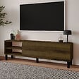 HABITAT ET JARDIN - Meuble TV en bois "River" - 150 x 31.4 x 48.2 cm - Noyer Antique - vignette