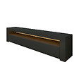 HABITAT ET JARDIN - Meuble TV en bois "Bati" - 150 x 36 x 46 cm - Gris anthracite - vignette