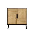 HABITAT ET JARDIN - Armoire multifonction en bois "Darien" - 76.5 x 35 x 79.5 cm - Bois Noir - vignette