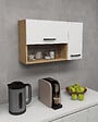 HABITAT ET JARDIN - Buffet en bois "Akasya" - 90 x 24 x 52 cm - Blanc - vignette