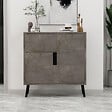 HABITAT ET JARDIN - Armoire multifonction en bois "Darien" - 76.5 x 35 x 79.5 cm - Marbre - vignette