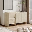 HABITAT ET JARDIN - Buffet en bois "Laris 130" - 130 x 44 x 82 cm - Travertin - vignette
