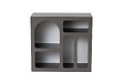 HABITAT ET JARDIN - Buffet en bois "Lessa" - 80 x 37 x 74 cm - Gris anthracite - vignette