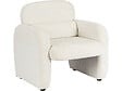 HABITAT ET JARDIN - Fauteuil lounge en tissu chiné "Cozmo" - 78 x 79 x 77 cm - Crème - vignette
