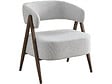 HABITAT ET JARDIN - Fauteuil avec structure imitation bois "Astra" - Gris clair - vignette