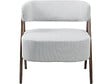 HABITAT ET JARDIN - Fauteuil avec structure imitation bois "Astra" - Gris clair - vignette