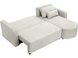 HABITAT ET JARDIN - Canapé d'angle convertible/réversible en tissu "Charles" - 3 places - Beige - vignette