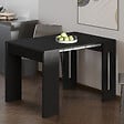 HABITAT ET JARDIN - Table repas extensible en bois "Nivo" - 80 x 44 x 76 cm - Noir - vignette