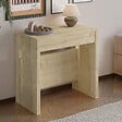 HABITAT ET JARDIN - Table repas extensible en bois "Nivo" - 80 x 44 x 76 cm - Beige - vignette