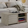 HABITAT ET JARDIN - Table basse en bois "Gord" - 90 x 45 x 44 cm - Travertin - vignette