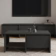 HABITAT ET JARDIN - Table basse en bois "Laris" - 90 x 45 x 35 cm - Gris anthracite - vignette