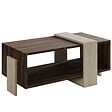 HABITAT ET JARDIN - Table basse en bois "Meleni" - 90 x 49 x 40 cm - Travertin - vignette