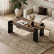 HABITAT ET JARDIN - Table basse en bois "Renard" - 120 x 60 x 35 cm - Marron - vignette