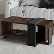 HABITAT ET JARDIN - Table basse en bois "Meleni" - 90 x 49 x 40 cm - Marron - vignette
